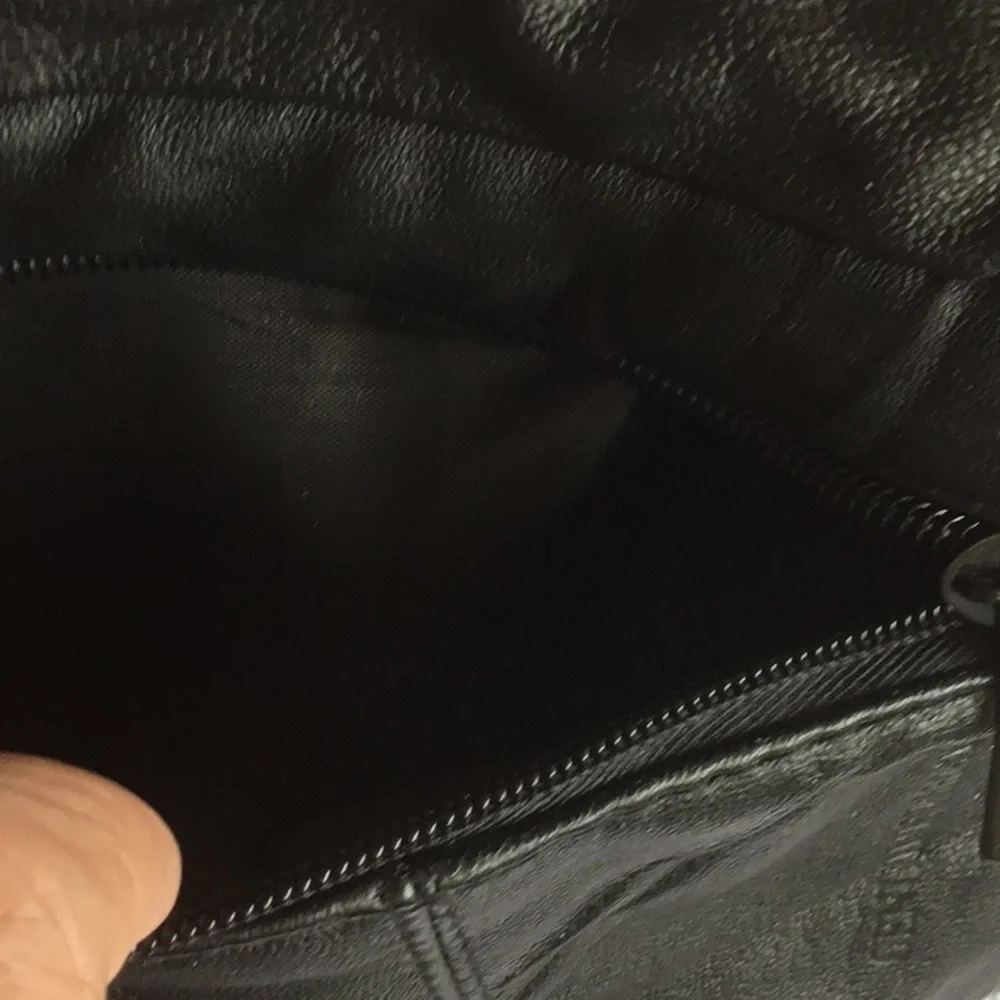 Black Leather Crossbody Bag
